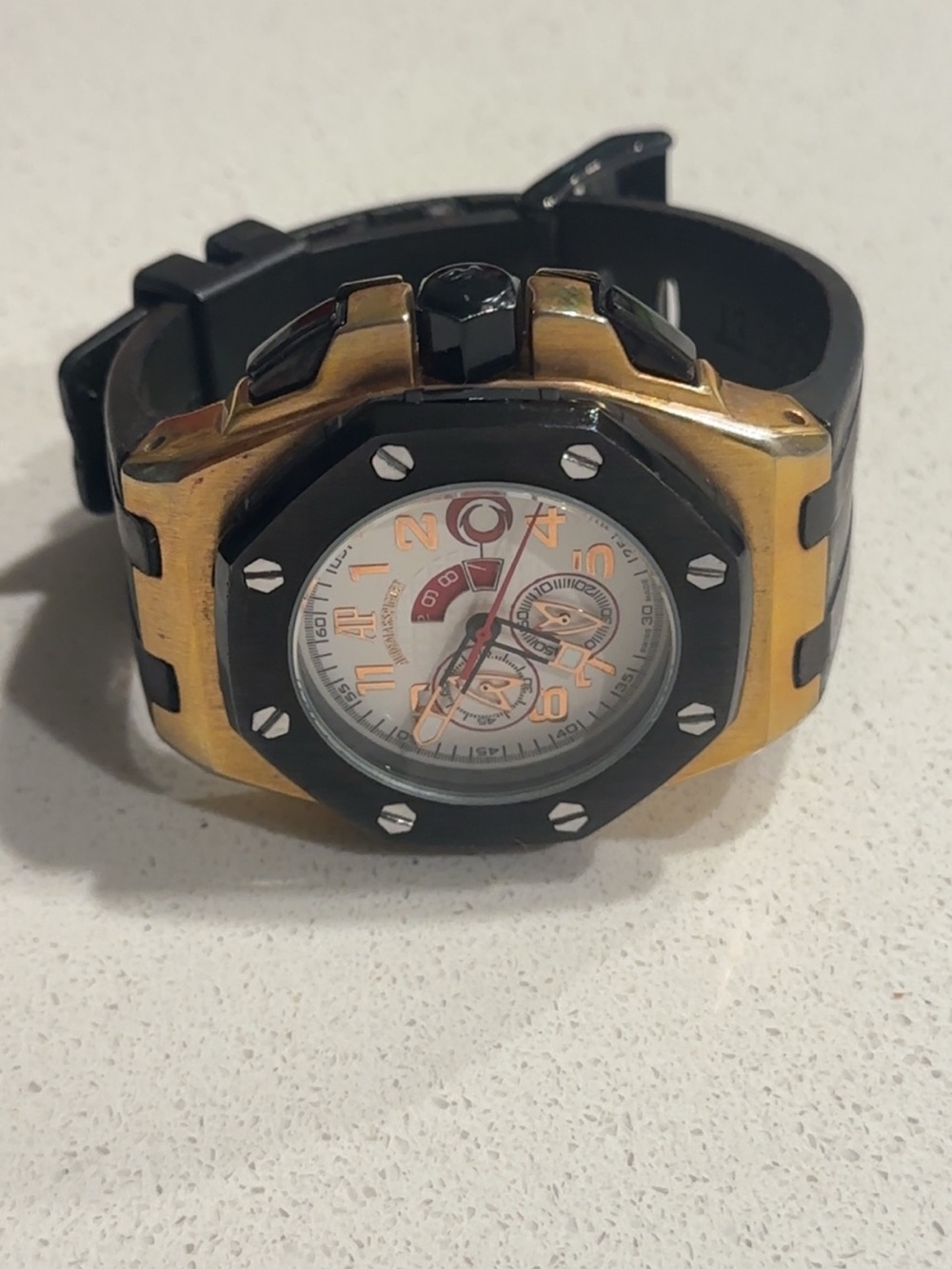 Audemars Piguet Royal Oak Offshore Men's Gold and Black Sport Chronograph Watch